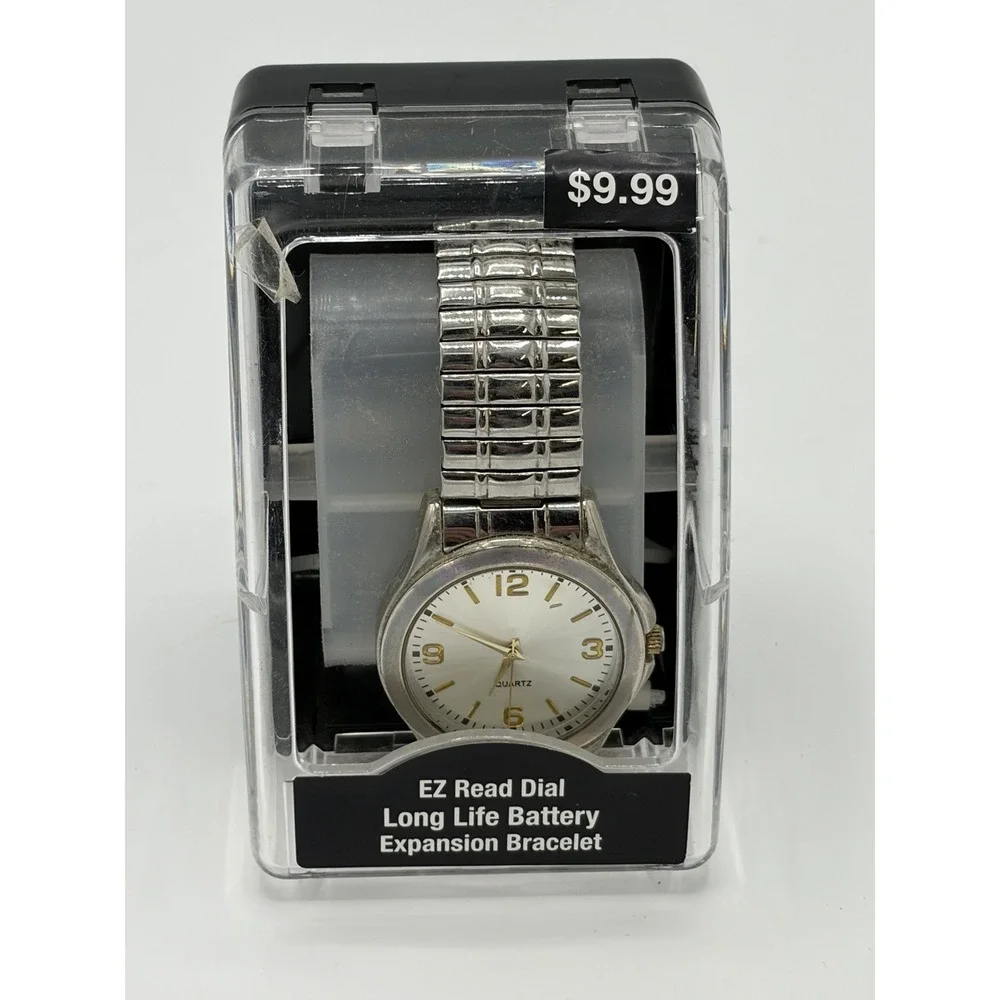 K-Mart‎ Vintage Stainless Steel Quartz Movement Watch Wristwatch AS-IS